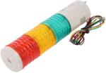 Qlight Coloană semnalizare LED roşu/ambră/verde (ST45ML-BZ-3-24-RAG)
