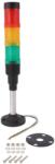 ONPOW Coloană de semnalizare LED roșu galben verde 24V (HBJD-40/DWA/3/RYG/24AC/DC/B)