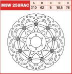 TRW Set 2 Discuri Frana Fata Plutitor 310/62x5mm 6x78mm Diametru Gaura Fixare 6, 3mm Inaltime (spatiere) 18 5 Honda Cb Cbr (MSW258RAC)