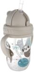 Canpol babies Pahar cu pai și greutate 270 ml Exotic Animals Grey 56/606