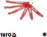 TOYA YT-77751 alacsony profilú Torx kulcs készlet S2, T10-T30 (6 részes) (YT-77751)