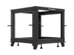 Lanberg 19" 9U 600x600-1100 (állítható mélységű) szabadon álló rack keret, fekete