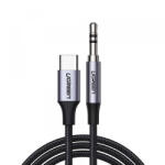 UGREEN Cablu Audio USB-C - 3.5mm UGREEN CM450 (20192), 1m, Gri
