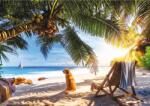 Trefl - Puzzle Premium plus: Relaxare pe plajă, Seychelles - 1 000 piese Puzzle
