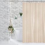 JACQUARD Perdea de Dus Jacquard Model Buline, Nud, Marime 180 180 cm, Poliester si Polipropilena, 12 Inele Incluse Covor baie
