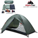 AlpinPro Olympus 1 Cort De Camping Igloo De Iarnă Pentru Cățărare Kaki Cu Dublu Material Pentru 1 Persoană Impermeabil 5000mm 205x100x100cm 16001 (16001) Cort