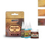 Pentart Rust Effect set, rozsda effekt por és reagensek szett, 3x20 ml+180 g