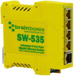 BRAINBOXES Switch PoE Ethernet neadministrabil - 4 porturi (SW-535)