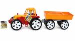 VIVA TOYS Tractor Bams 3 Cu Remorca Portocaliu Rosu (HTB1624)