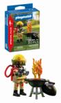 Playmobil - Figurina pompier si gratar (PM72149) - ejuniorul Figurina