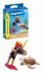 Playmobil - Figurina scafandru si testoasa (PM72151) - ejuniorul Figurina