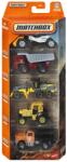 Mattel Matchbox Set 5 Masinute Metalice Construction Scara 1 La 64 (MTC1817_JBX34) - ejuniorul