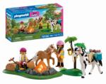 Playmobil - Jucarie de rol Excursie calare si foc de tabara (PM72132)