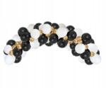 GoDan Lufi girland, fehér-arany-fekete, 12 és 5 inch, 70 db, Beauty&Charm