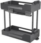 Stolmet Cargo Pro Box kosár szekrényhez 30cm 2 polc, Teljes kihúzás, Önbehúzó antracit (W-2370-300.P68-STOLMET)