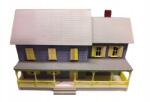 Eaglemoss Verandás ház iskola H0 vasúti makett