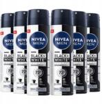 Nivea Men Black&White Invisible izzadásgátló spray szett férfi 6x150ml