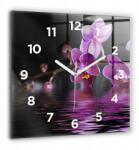 Ora Edzett Üveg Csendes Hangtalan Fali Orchidea Virág a vízen (010010500080100272853)