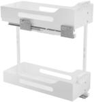 Stolmet Cargo Pro Box kosár szekrényhez 25cm 2 polcos, teljes kihúzású, önbehúzós, fehér (W-2370-250.P67-STOLMET)