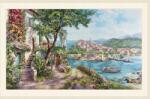  Keresztszemes hímzőkészlet Azúr-kék part 55x33 cm (3-32)