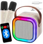 Allvo Karaoke Szett Bluetooth Hangszóró Vezeték Nélküli Led 2x MP3 Mikrofon Usb Sd (Z3345B)