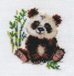  Keresztszemes hímzőkészlet Panda 9x10 cm (0-145)