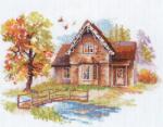  Keresztszemes hímzőkészlet Szeptemberi ház 18x14 cm (3-21)