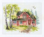  Keresztszemes hímzőkészlet May ház 18x14 cm (3-19)