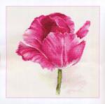  Keresztszemes hímzőkészlet Tulipánok. Bíbor ragyogás 22x26 cm (2-43)