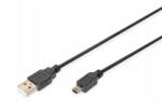 ASSMANN kábel AK-300130-018-S USB2.0 Canon Usb A/miniUSB B 1, 8m (AK-300130-018-S)