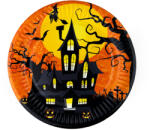 Congee Papírtányér Halloween Kísértetház Party 18cm 6db Congee (TP18-HAL-NAW)