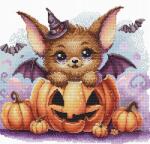  Halloween keresztszemes hímző készlet (P061)