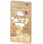 Schogetten Tejes CSokoládé Schogetten Blonde Pure Fehér Karamell 100g Németországból (4000607849404)