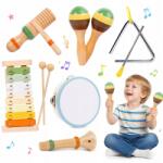  Fából Készült Hangszerek Gyermek Oktatás Tanulás Montessori Ajándék (8581746311732)