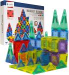 MalPlay Mágneses építőkockák, oktató játék, Montessori kirakó, 2D 3D készlet gyerekeknek (114214)