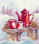  Keresztszemes hímző készlet Kedvenc tea (CH-09)