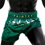 Fairtex Muay Thai rövidnadrág S Szatén, Kézzel varrott, Thai design (PS11372_37036)