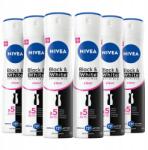 Nivea Black&White Clear női izzadásgátló spray szett 6x150ml