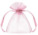 PartyDeco Organza tasak, rózsaszín, 10cm (1 db 10 db) (WRG5-081-10)