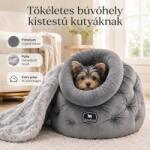 GetandLove Kutyafekhely kistestű kutyáknak, Macska fekhely, ajándék párnahuzattal (HST202407CCG)