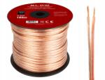 BLOW Kéteres Hangszórókábel 2x4, 0mm 100m Átlátszó Hq Led Orsó (73-327#)