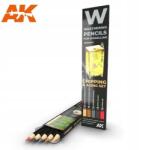 AK-Interactive Zsírkréta készlet Chipping & Aging Set Ak Interactive AK-10042 (AK-10042)