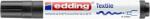 edding Textil marker "4500", fekete, 1-3 mm, kúpos hegy, Edding