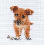  Keresztszemes hímzőkészlet Kiskutya 8x9 cm (0-168)
