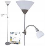 Platinet Állólámpa 175cm Kétpontos 2 Lámpa 2 Kapcsoló Állítható Kar (PFLF066GR)