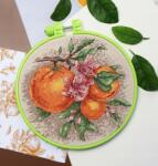 Keresztszemes hímzőkészlet Citrus jegyek keresztöltés készlet 17x17 cm (AHM-076)