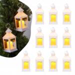 Vevor 12 Db-os Dekoratív Led Lampion Szett Elektromos Gyertyákhoz Fehér (LEDCDBS10INC)
