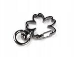 Stoklasa Fém forgó karabiner lóhere, fekete nikkel, 2 db (890465_256414_137340)
