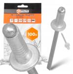 Polax 100x Törhető szegecsek 3, 2x10 mm Alumínium horganyzott Acél Strapabíró Ni 9T (37-005(X2))