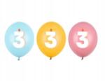 PartyDeco 30 cm-es Lufik , 3 db, vegyes (1 csomag 50 db)